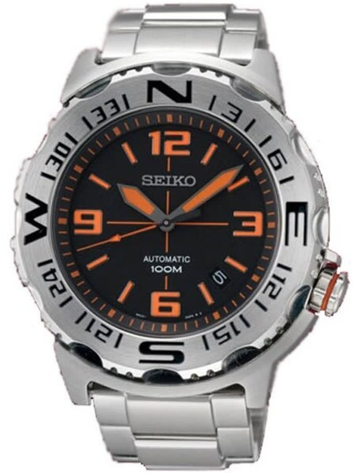 Seiko Superior Compass Bezel Automatic Field Monster Watch #SRP443