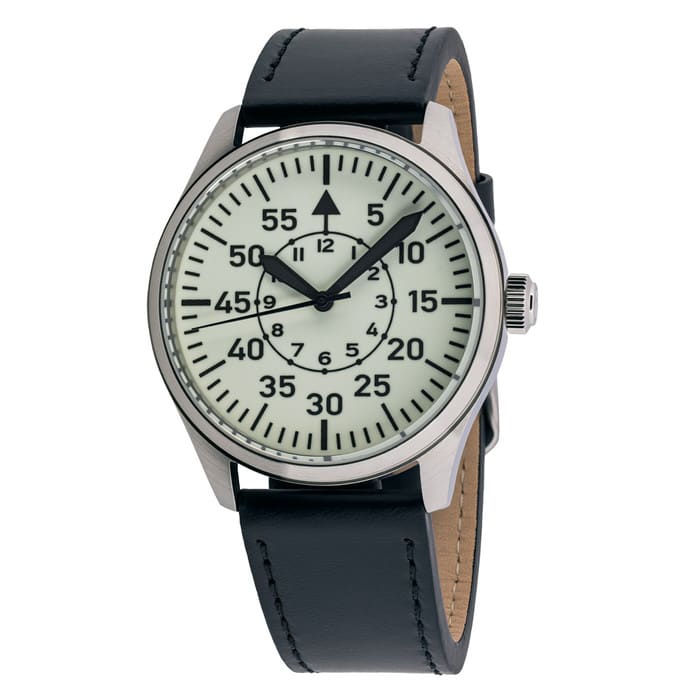 Islander Aviator Automatic Watch with Leather Strap and an Anti-Reflective Sapphire Crystal #ISL-48