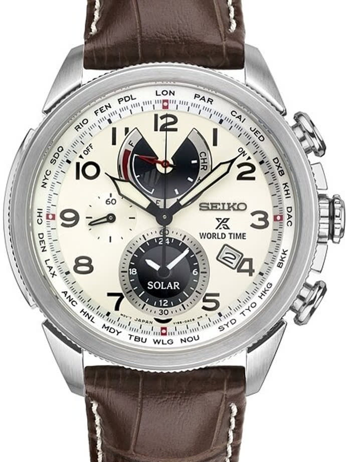 Seiko Solar World Timer, Chronograph, Alarm with Sapphire Crystal #SSC509
