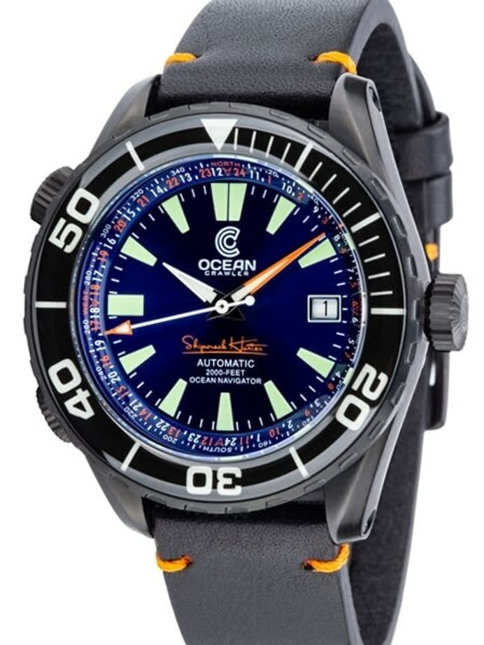 Ocean Crawler Ocean Navigator Swiss Automatic with Titanium Case,  AR Sapphire Crystal #CD-422