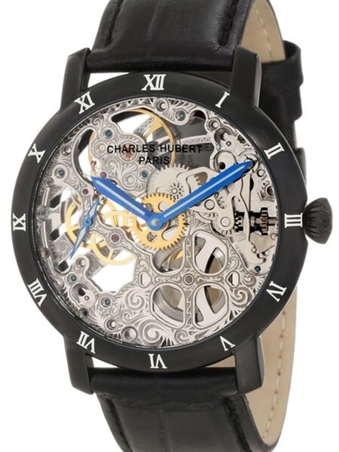 Charles Hubert Premium Collection Skeleton Mechanical Hand Wind Watch #3931