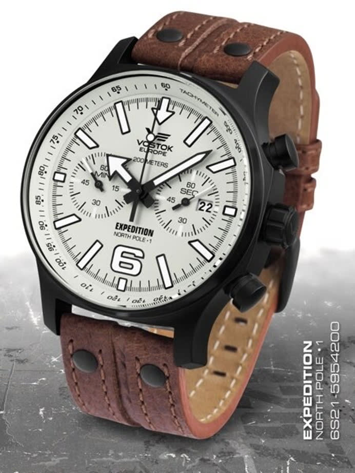 Vostok-Europe Expedition North Pole Chronograph with 60 Minute Stopwatch #5954200