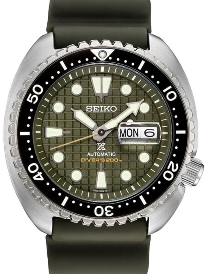 Seiko King Turtle Prospex Automatic Dive Watch with Green Dial and a Sapphire Crystal #SRPE05