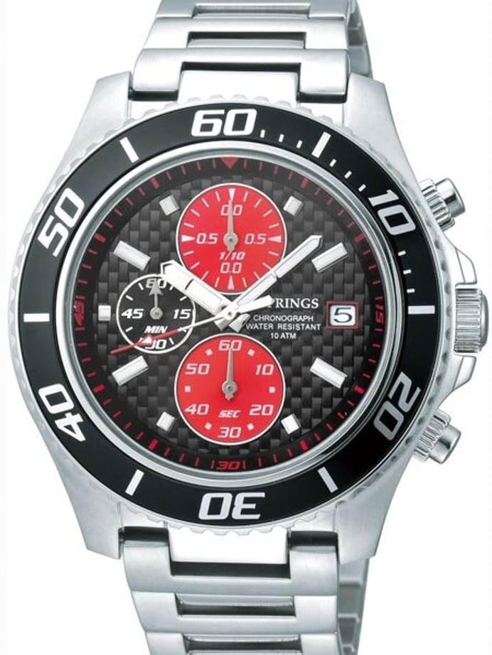 J. Springs Quartz Chronograph Watch with 60-minute Stopwatch Function and 44mm Case  #BFD071