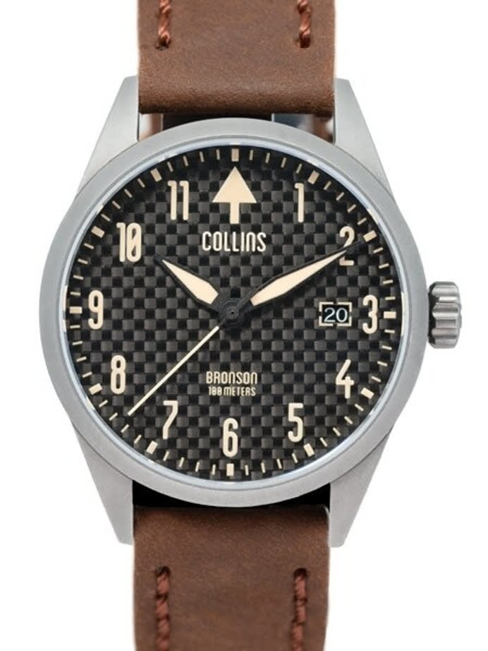 Collins Bronson Automatic Watch with 40mm Gun Metal PVD Case and AR Sapphire Crystal #CWA03