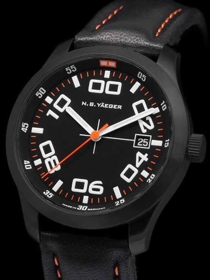 NB Yaeger Swiss Automatic Pilot Watch with Sapphire Crystal #DELTA-PVD-C2