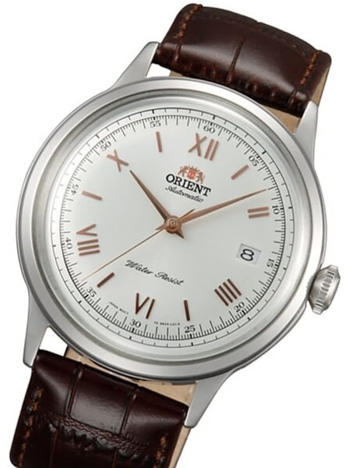 Scratch and Dent - Orient Bambino Automatic Dress Watch with White Dial, Roman Numeral Markers #ER2400BW 1