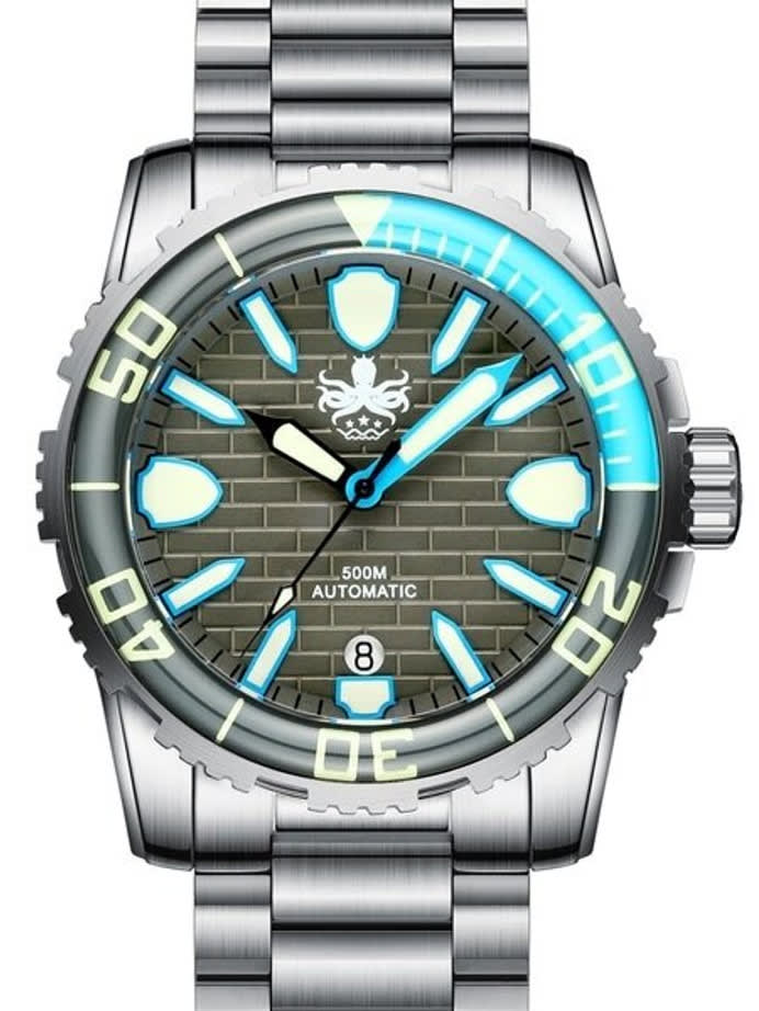 PHOIBOS 500-Meter Great Wall Swiss ETA Automatic Dive Watch with DD AR Sapphire Crystal #PY022E