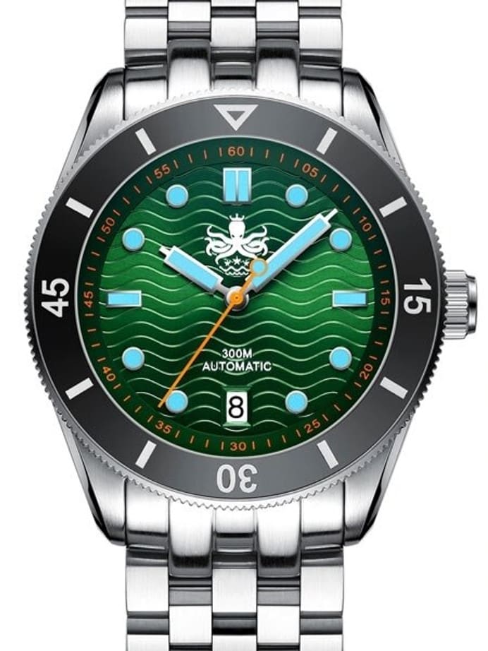 PHOIBOS Wave Master 300-Meter Automatic Dive Watch with AR Sapphire Crystal #PY010A