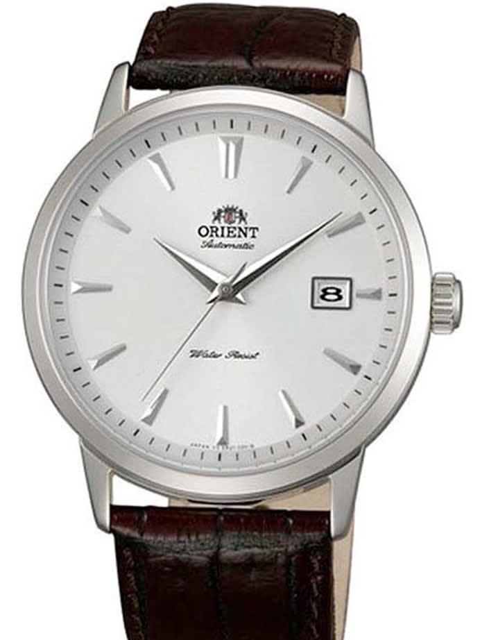 Scratch and Dent - Orient Symphony Automatic Dress Watch with White Dial, Stainless Steel  Case #ER27007W