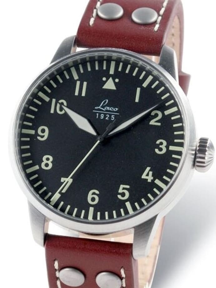 Scratch and Dent - Laco Augsburg Type A Dial Automatic Pilot Watch, New Sapphire Crystal #861688-SND1