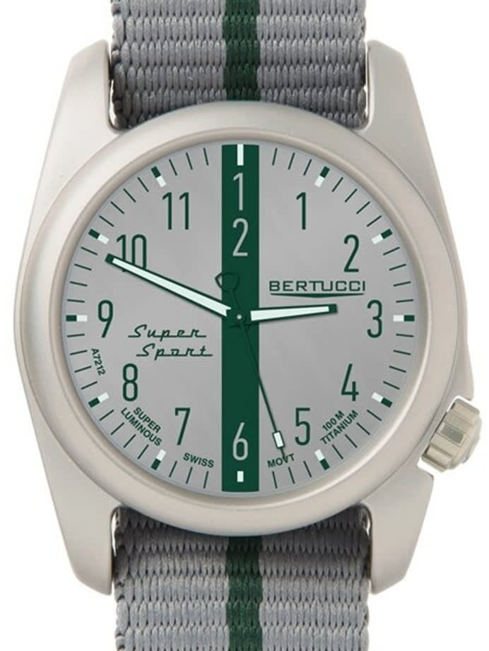 Bertucci A-2T Grey Dial Super Sport Titanium Watch with Sapphire Crystal #12064