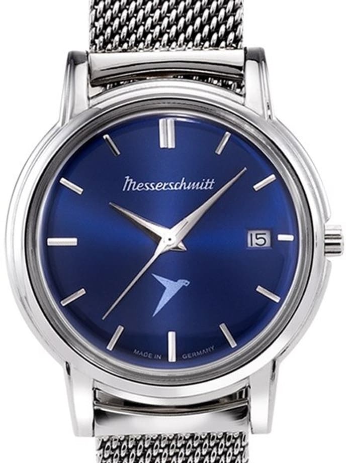 Messerschmitt Radiant Blue Dial Special Edition Quartz Dress Watch #KR200-BMil