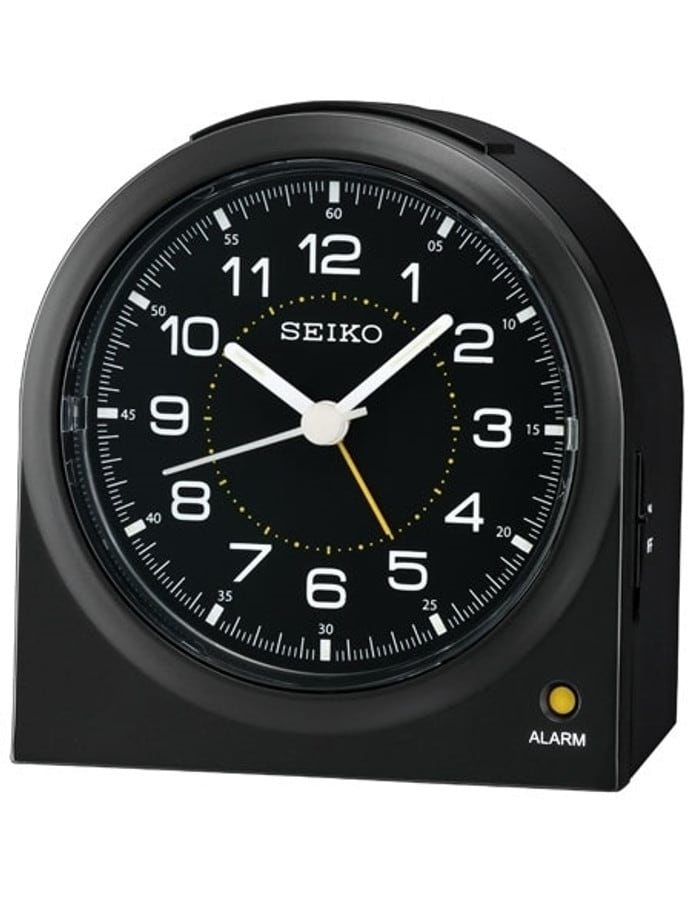 Seiko Alarm Clock with Snooze Bar and Quiet-Sweep Second Hand #QHE085KLH