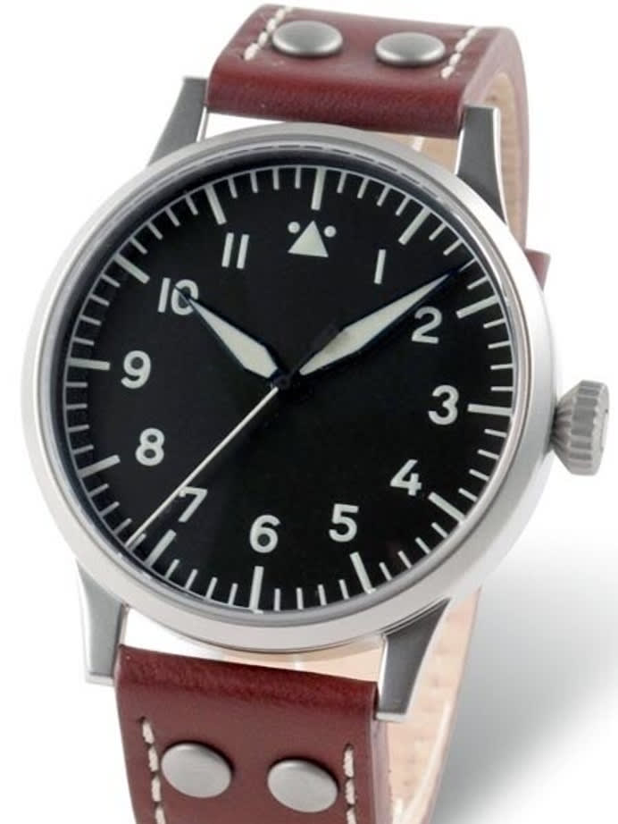 Laco Dresden Type A Dial Swiss Quartz Pilot Watch with Sapphire Crystal #861694