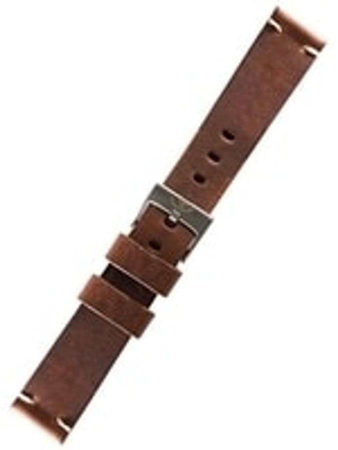 Squale 2002 OEM 22mm Brown Leather Watch Strap #2002-BRN-LTHR