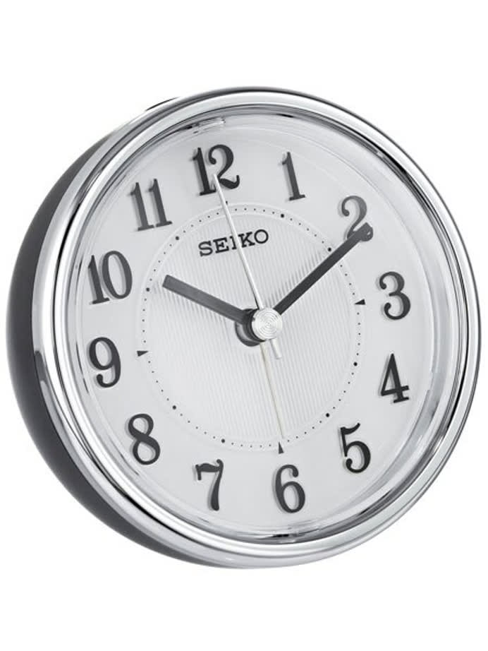 Seiko Alarm Clock with Electro Luminescent Dial and Quiet-Sweep Second Hand #QHE115KLH