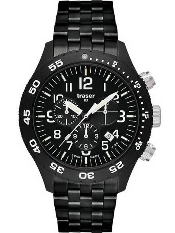 Traser Officer Pro Chronograph with Tritium Illumination and 12-Hour Totalizer #103349