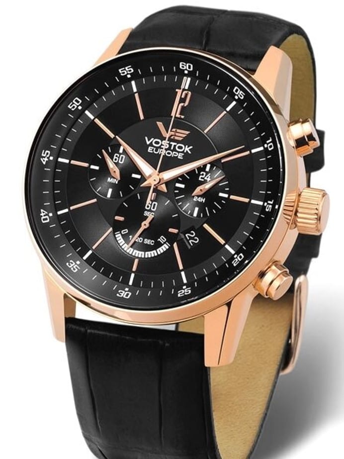 Vostok-Europe Gaz-Limo Quartz Chronograph with 24-Hour Sub-Dial #5619296