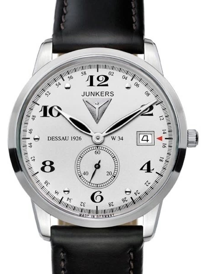 Junkers Dessau 1926 Flatline Ulta-Thin Quartz Dress Watch #6334-4