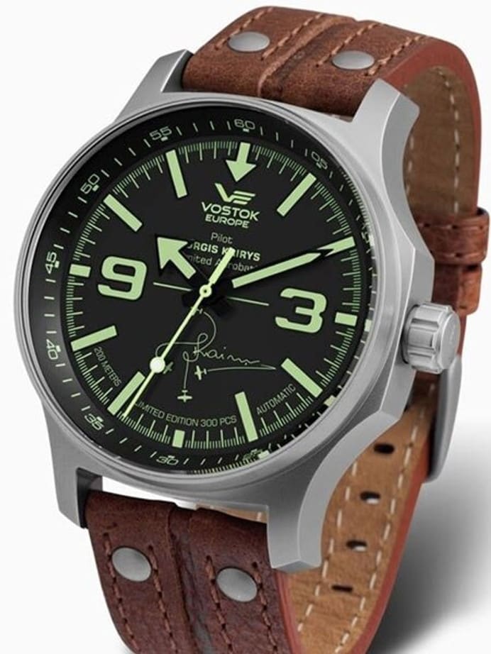Vostok-Europe Jurgis Kairys SPECIAL EDITION Automatic Pilot Watch with SuperLuminova #5955334
