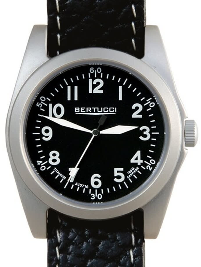 Bertucci A-3T Navigator Pilot 42mm Titanium Watch with Sapphire Crystal #13326