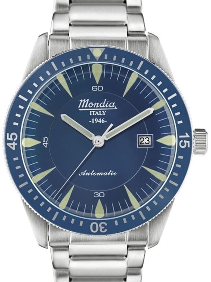 Mondia 1946 Automatic Watch with Blue Dial #MI760SS-02BL-BM