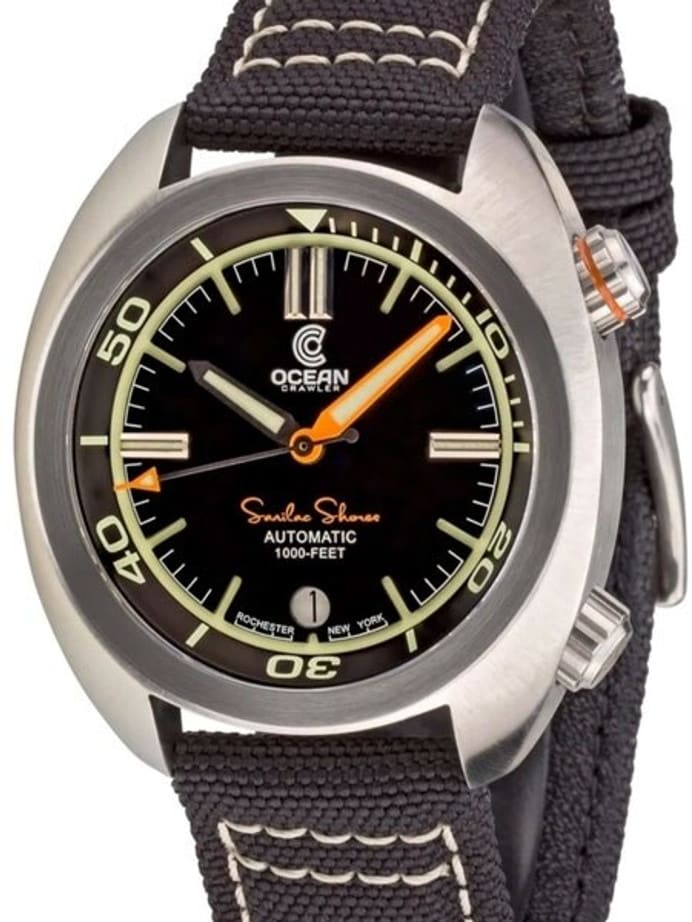 Ocean Crawler Great Lakes 300-Meter Dive Watch with Swiss Movement and Black Dial #CD-1231