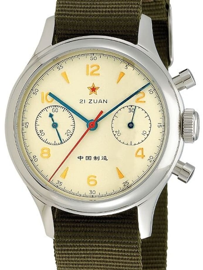 Scratch and Dent - Seagull 1963 Hand Wind Mechanical Chronograph with Sapphire Crystal #6345G-2901 24