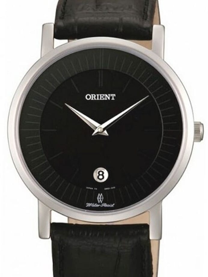 Orient Class Quartz Dress Watch with Sapphire Crystal and Black Dial  #GW01009B