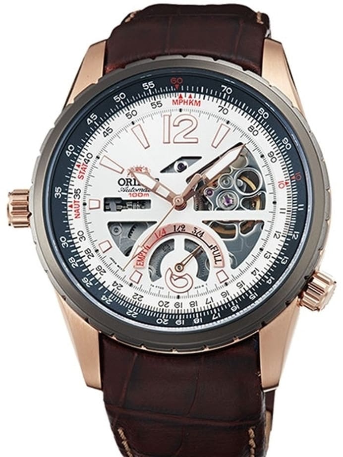 Orient Rally Automatic Watch with Power Reserve Meter and Sapphire Crystal #FT00009W