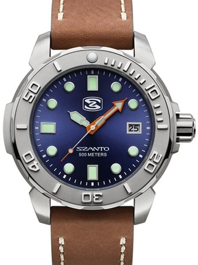 Szanto 47mm Stainless Steel, 500 Meter Quartz Dive Watch #5103