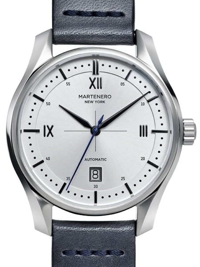 Martenero Marquis Automatic Dress Watch with Silver Dial, Sapphire Crystal #MQS002