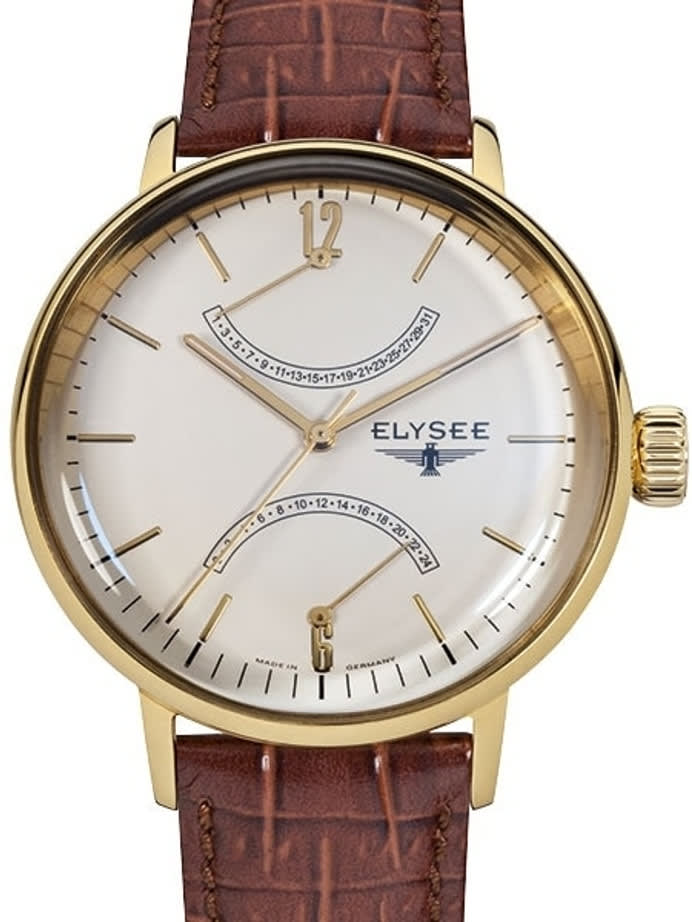 Elysee 42mm Sithon Quartz Dress Watch with GMT and Date Sub-Dials #13271