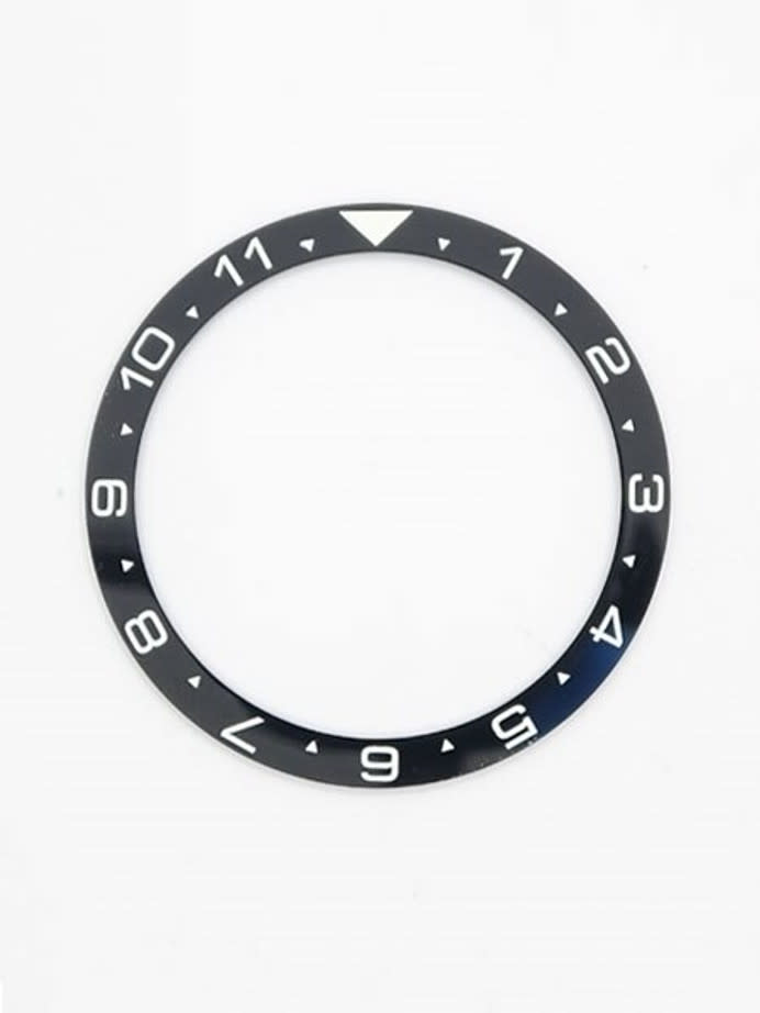 Black Ceramic Luminous (Dual-Time) Bezel Insert for Seiko SKX007, SKX009, SKX011 #C07