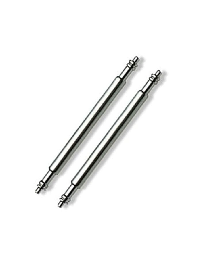 Pair of Thick 20mm Double Flange Spring Bars for Watch Straps and Bracelets #SDF-178S-20