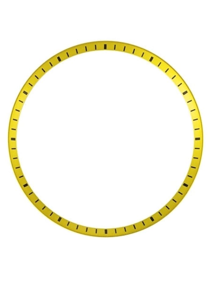 Matte Yellow Chapter Ring for Seiko SKX007, SKX009, SKX011 Watches #R11