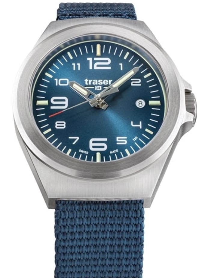 Traser P59 Essential S Blue Dial Watch w/Trigalight + SuperLuminova #108210