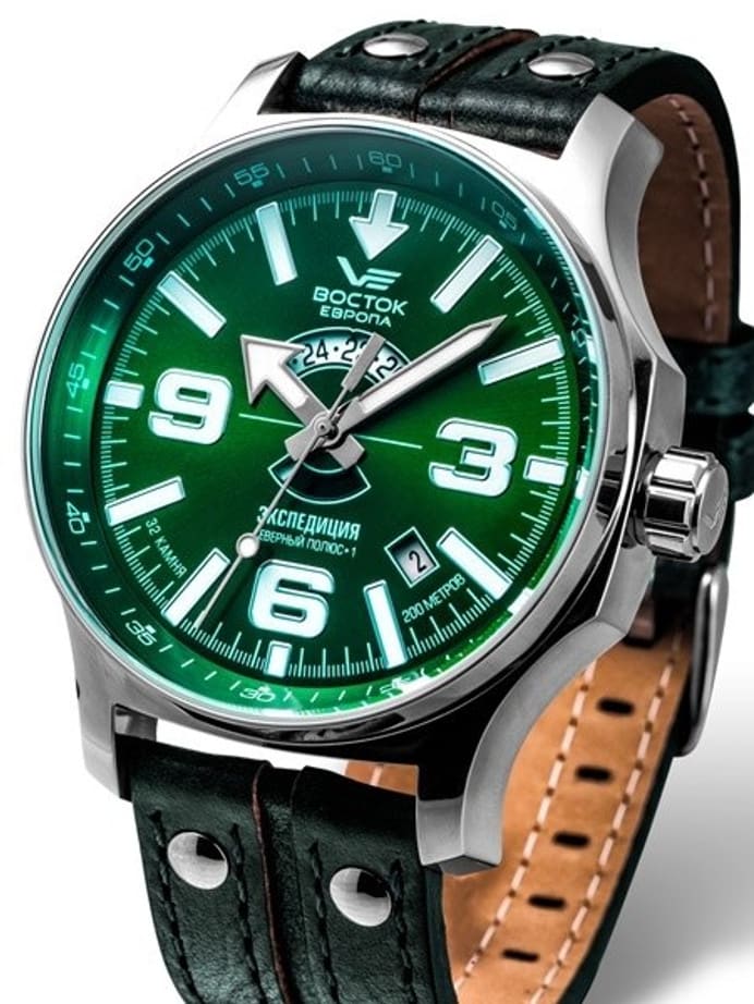 Vostok-Europe Expedition North Pole Automatic Watch with 24-hour Sub-Dial #5951276