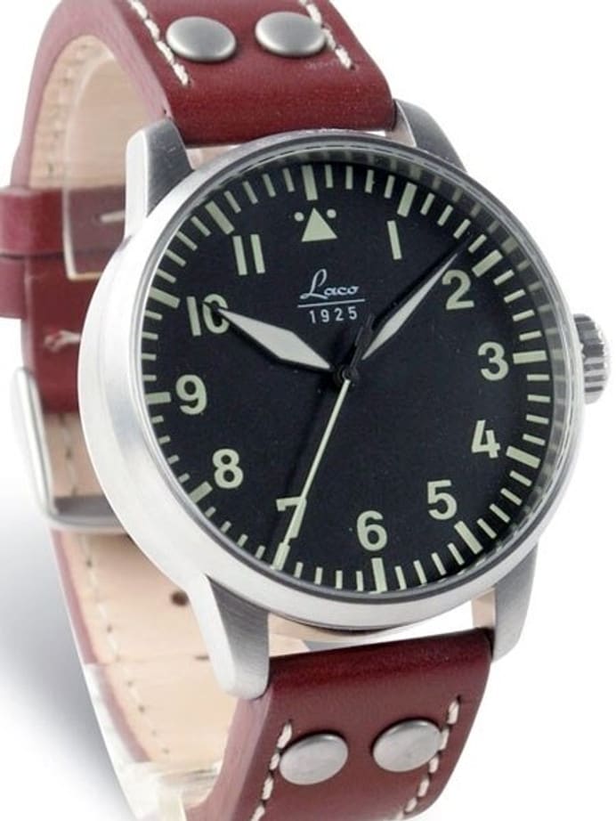 Scratch and Dent - Laco Augsburg Type A Dial Automatic Pilot Watch, New Sapphire Crystal #861688-SND2