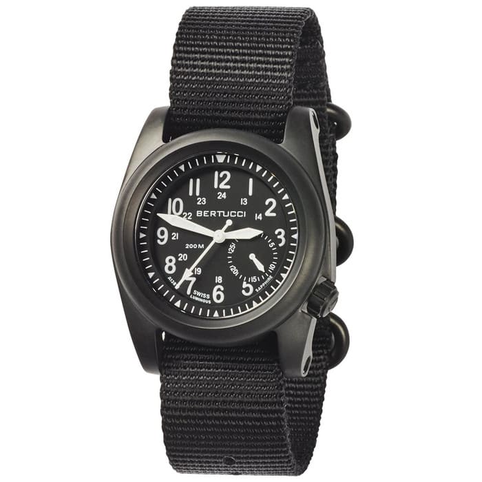 Bertucci A-2S Ballista 40mm Black ION Stainless Steel Watch with Sapphire Crystal #11086