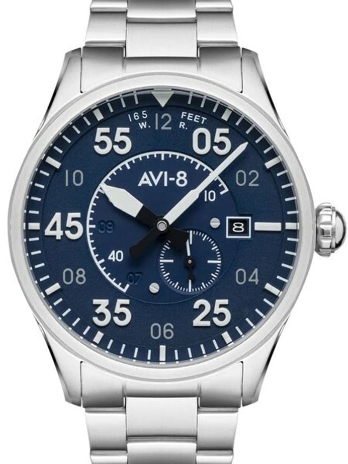 AVI-8 Spitfire Type 300 Edition, 21-Jewel Automatic Pilot Watch, AR Sapphire Crystal #AV-4073-11