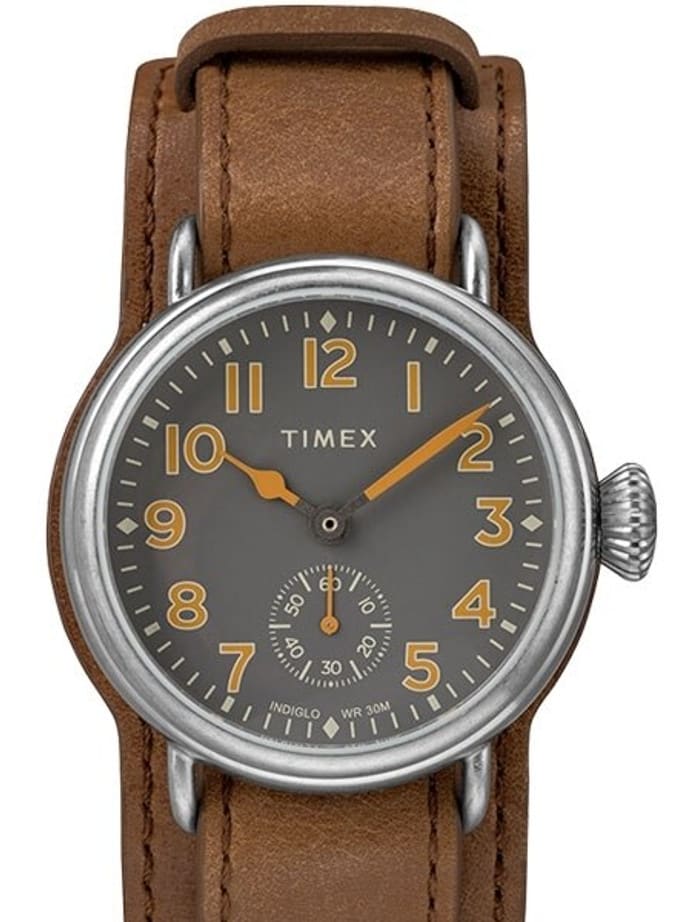 Timex 38mm Welton Quartz Watch with Grey Dial and INDIGLO Night-Light #TW2R88000VQ