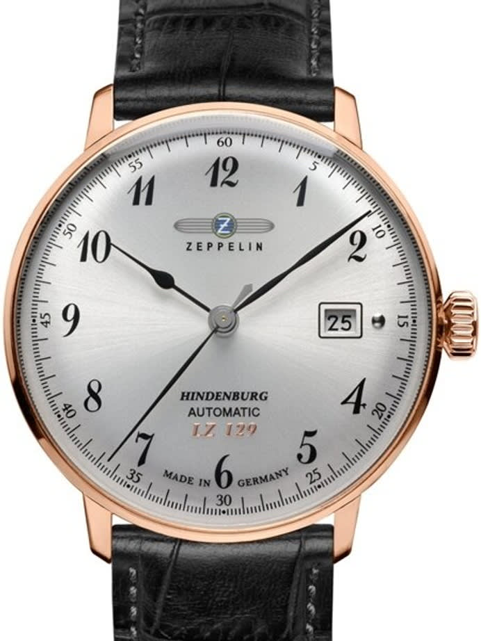 Scratch and Dent - Graf Zeppelin LZ129 Hindenburg Series II Automatic Dress Watch with Rose Goldtone Case #7068-1