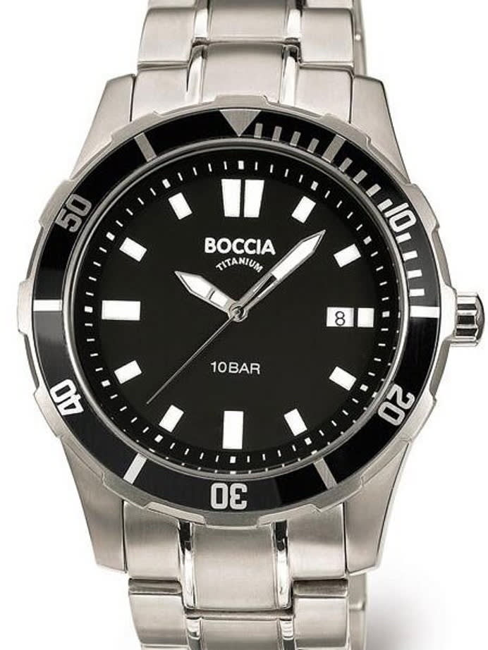 Boccia Mens Quartz Sport Watch with 43mm Titanium Case #3567-01