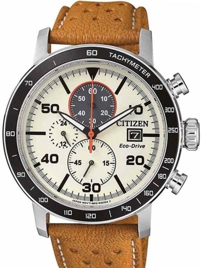 Citizen Eco-drive Chronograph Watch with 60-Minute Stopwatch #CA0641-16X