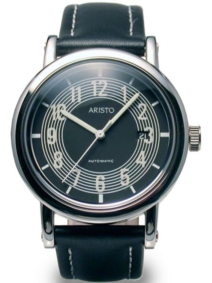Aristo 4H300SL Retro Mercedes Dashboard Clock Design Swiss ETA Automatic Watch