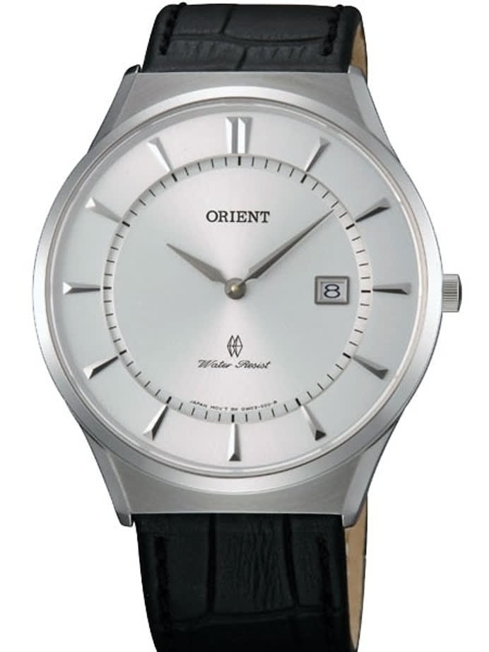 Orient Palmer Quartz Dress Watch with Sapphire Crystal and Leather Strap #GW03007W