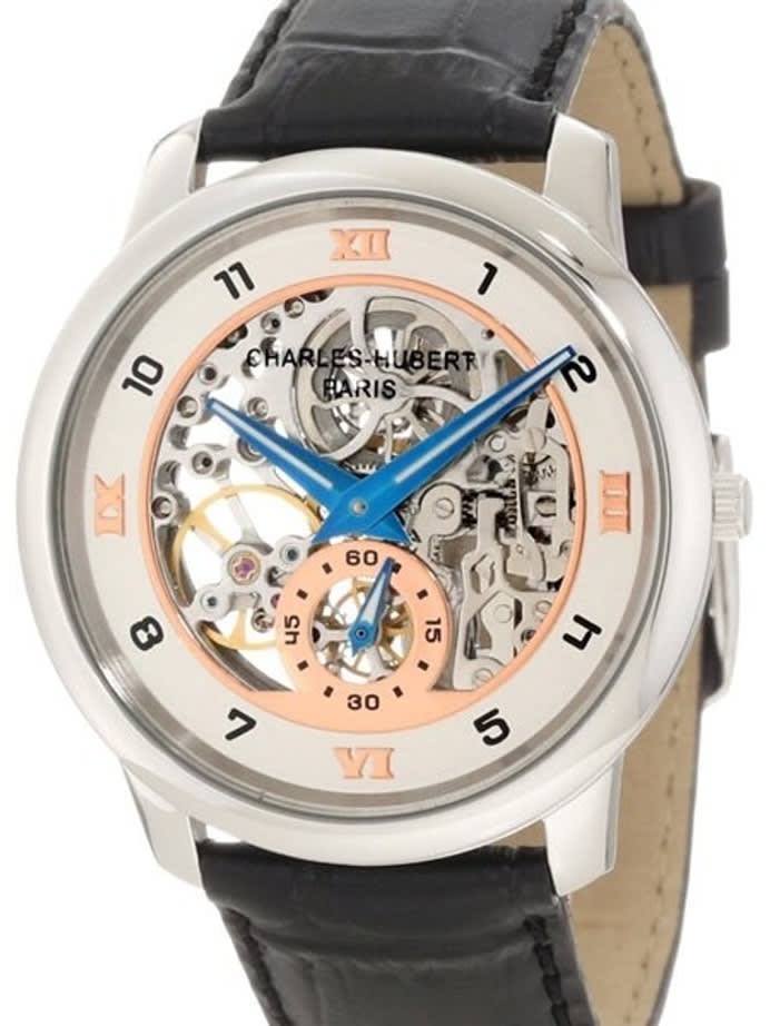 Charles Hubert Premium Collection Skeleton Mechanical Hand Wind Watch #3933