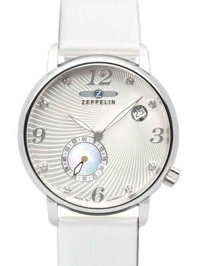 Graf Zeppelin Luna Swiss Quartz Watch with Swarovski Crystals and MOP Insert #7631-1